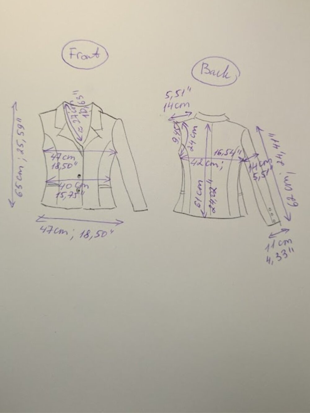 Beige Wool Herringbone Blazer - Picture 9 of 9